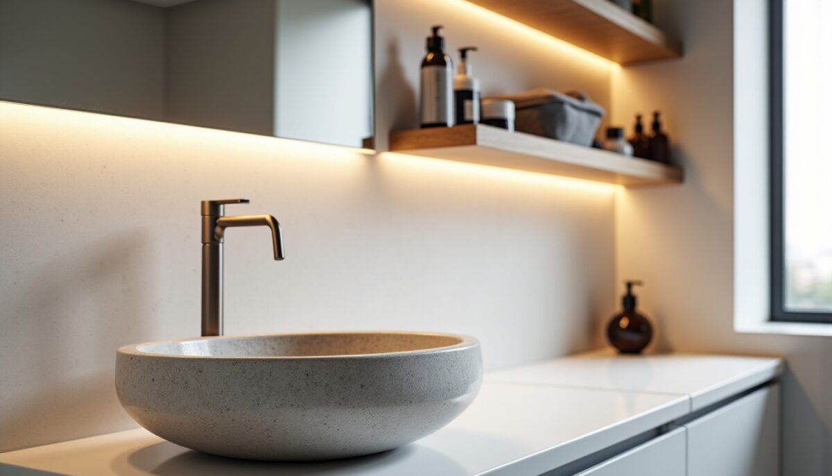 Installer une vasque en pierre dans une salle de bain sans fenêtre : astuces pour éviter les moisissures