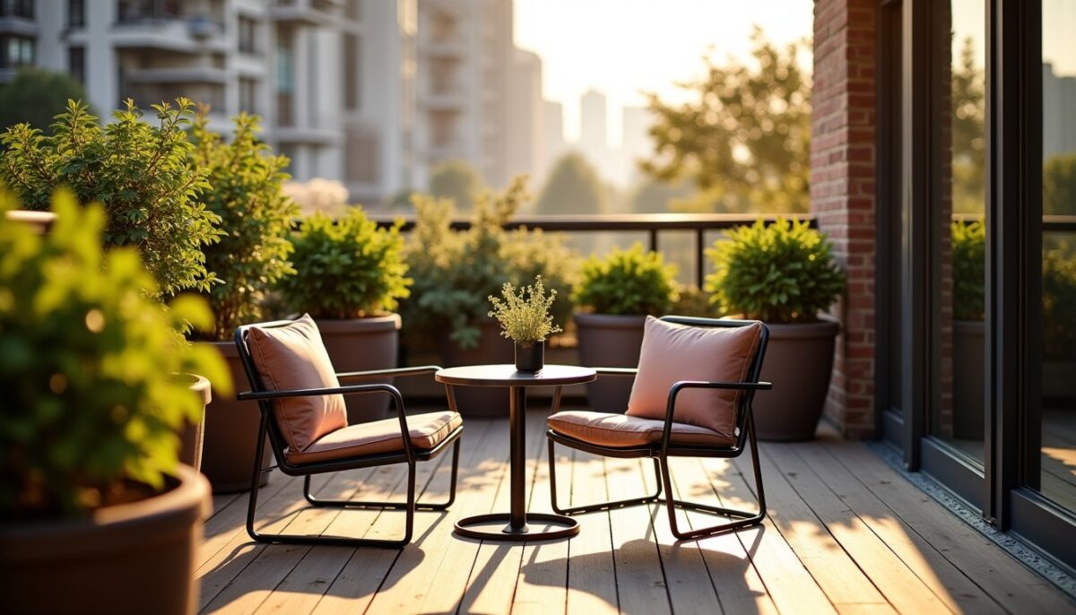 Aménager une terrasse de moins de 10 m² : astuces pour un mobilier de jardin pratique et sans encombrement