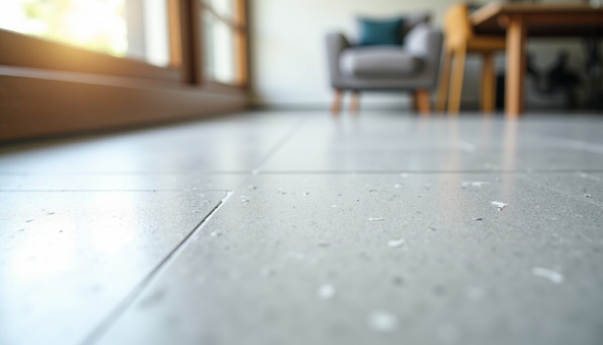 Sol en béton ciré appliqué avec colle à carrelage : notre analyse claire et objective