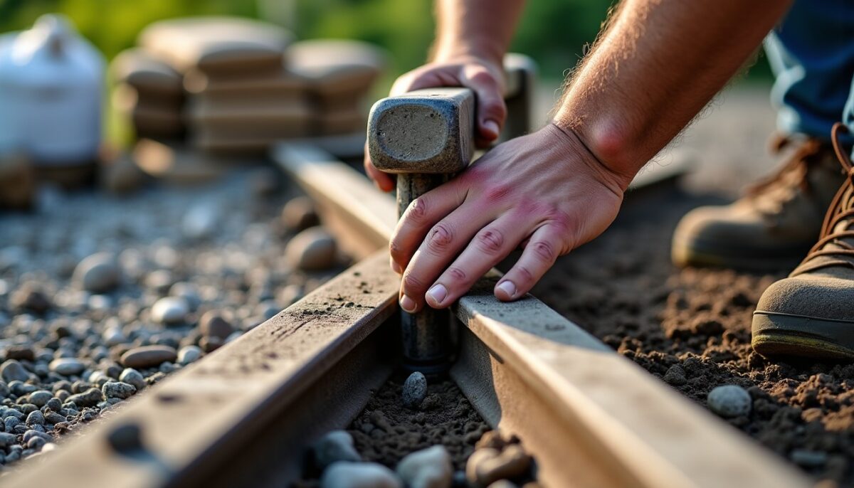 Ancrer des traverses en bois au sol : techniques, matériaux essentiels et profondeurs idéales Ancrer des traverses en bois au sol : techniques, matériaux essentiels et profondeurs idéales