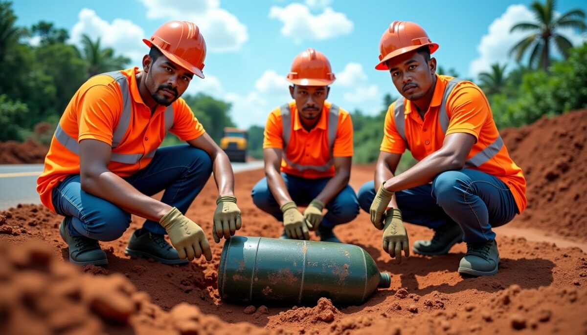 Découverte d’un engin explosif lors des travaux d’élargissement de la route ĐT.773 à Dong Nai : un danger inattendu sur le chantier Découverte d’un engin explosif lors des travaux d’élargissement de la route ĐT.773 à Dong Nai : un danger inattendu sur le chantier
